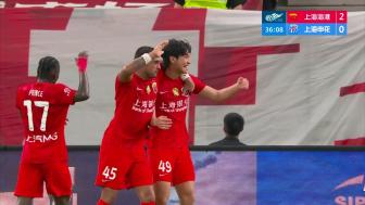 莱昂纳多李新翔半场连击 海港2-0申花赢下德比 莱昂纳多李新翔半场连击 海港2-0申花赢下德比